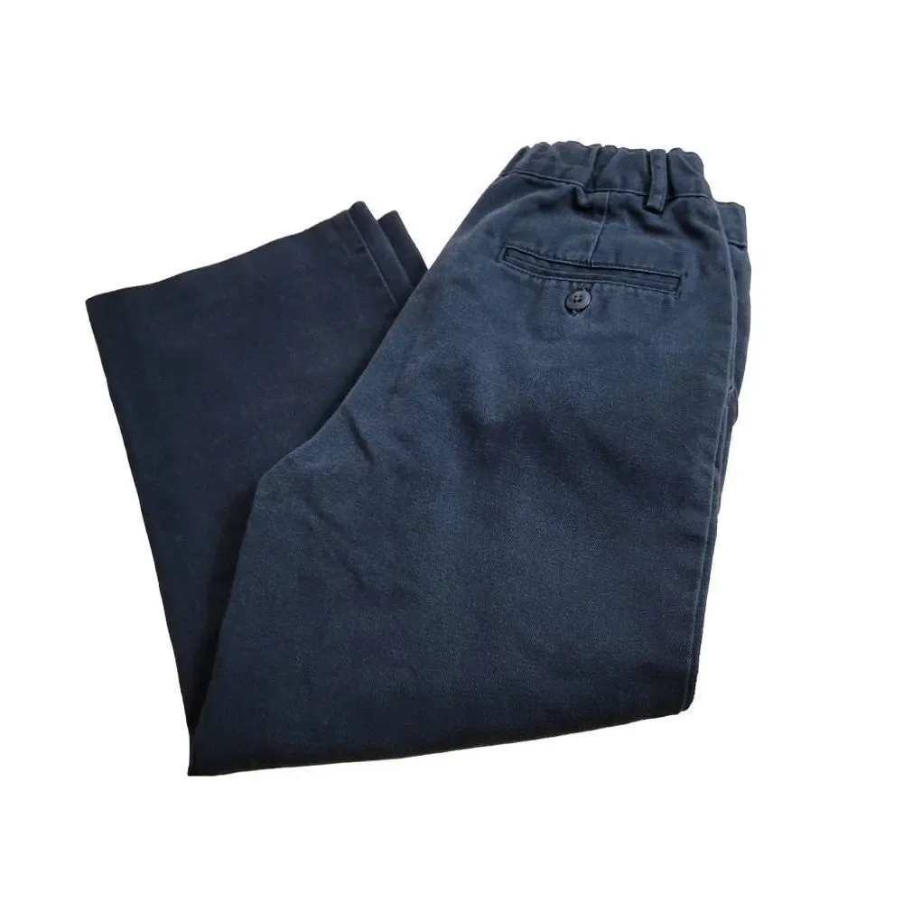 Austin pleated navy uniform pants 7